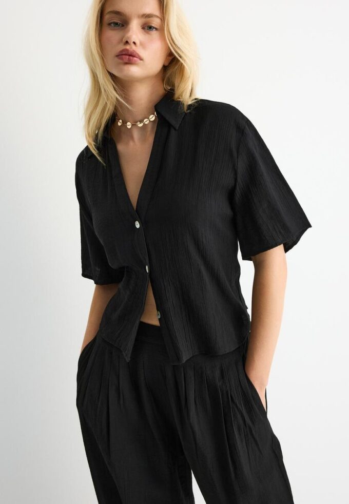 Volná košile s knoflíky