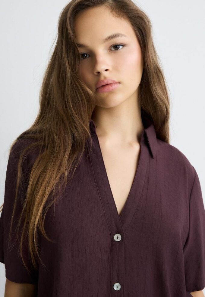 Volná košile s knoflíky