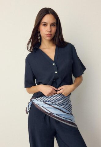 Volná košile s knoflíky