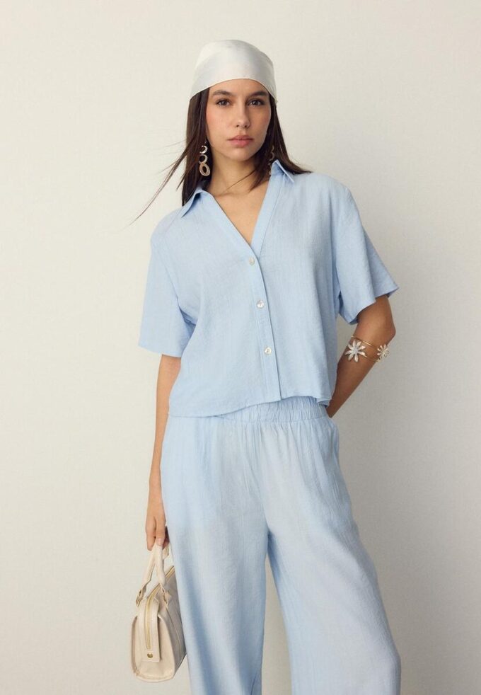 Volná košile s knoflíky