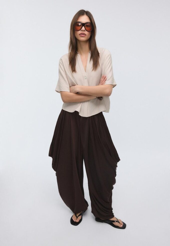 Volná košile s knoflíky