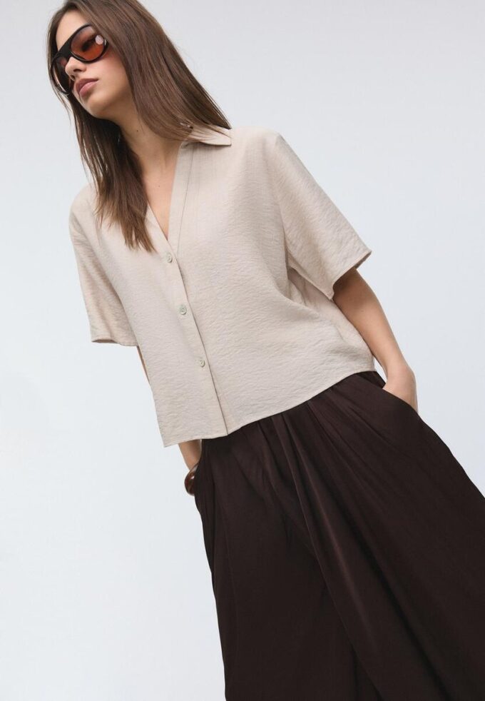 Volná košile s knoflíky