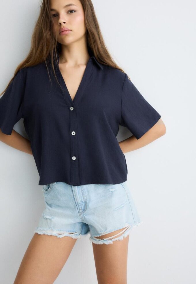 Volná košile s knoflíky