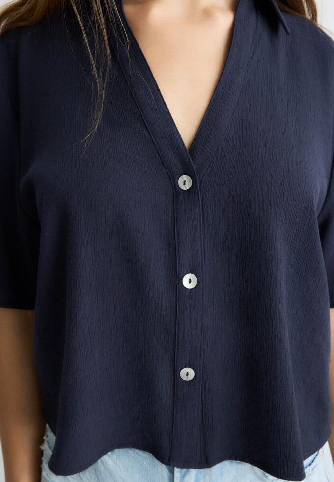 Volná košile s knoflíky