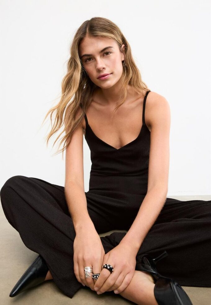 Volný kombinéza s ramínky