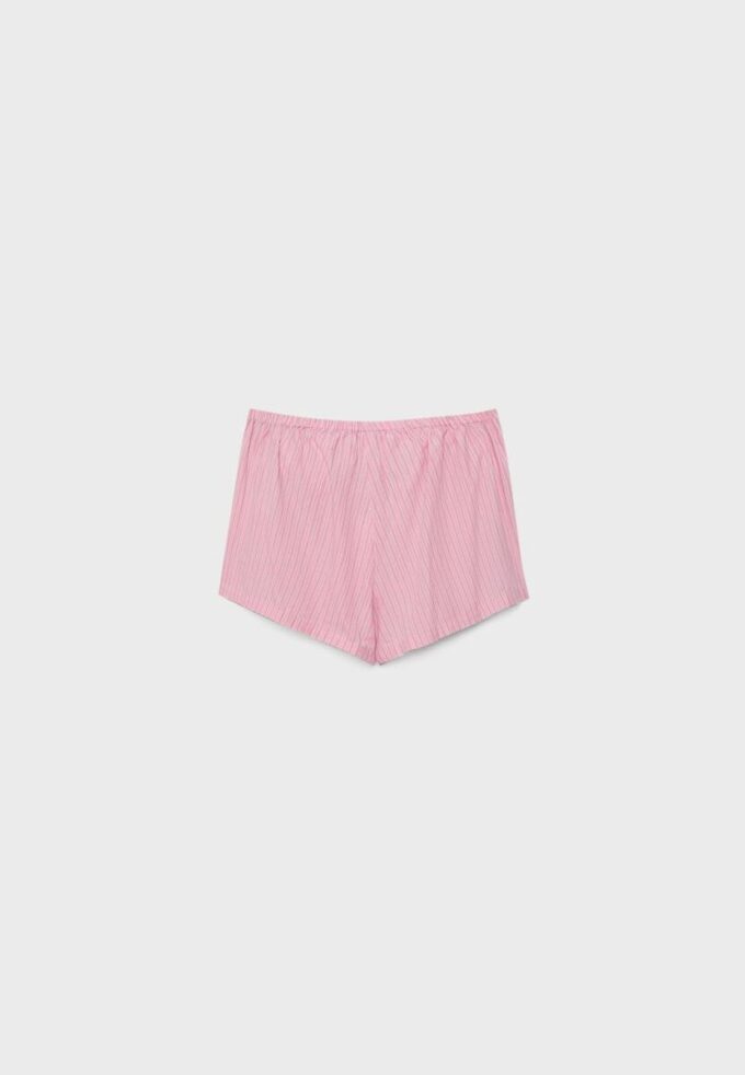 Vyšívaná pruhovaná mini Skort
