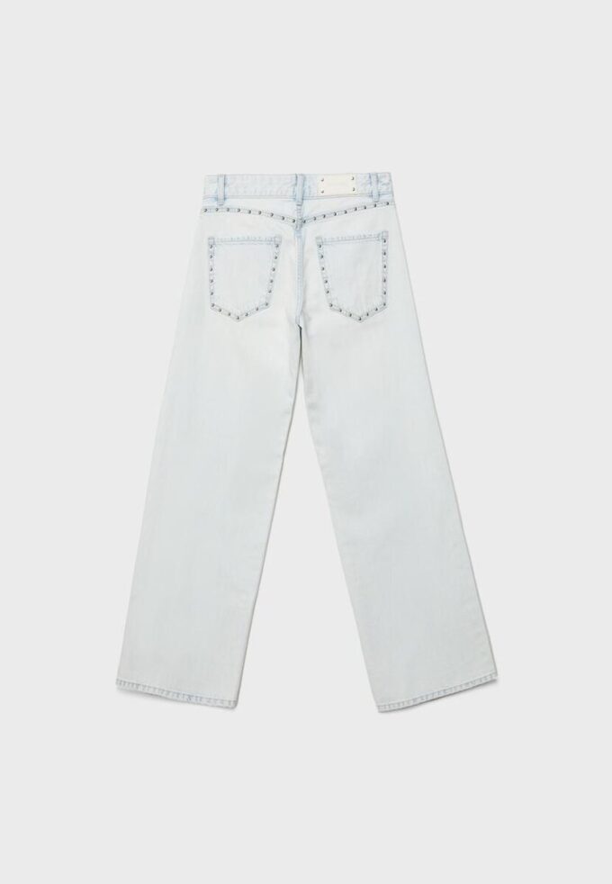 Wide Leg džíny s cvočky