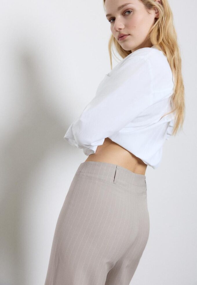 Úzké rovné kalhoty