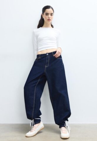 Základní bavlněné tričko s dlouhým rukávem