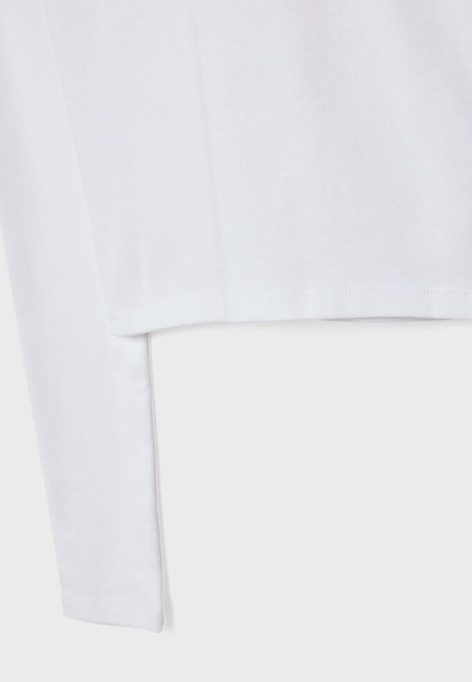 Základní bavlněné tričko s dlouhým rukávem