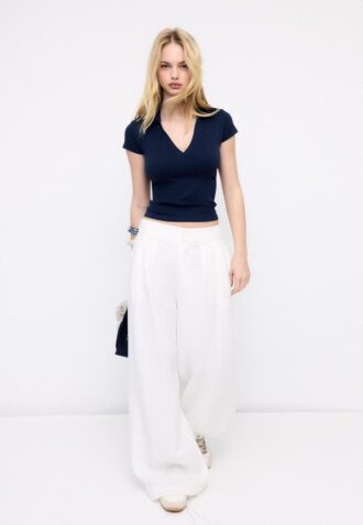 Základní bezešvé polo tričko