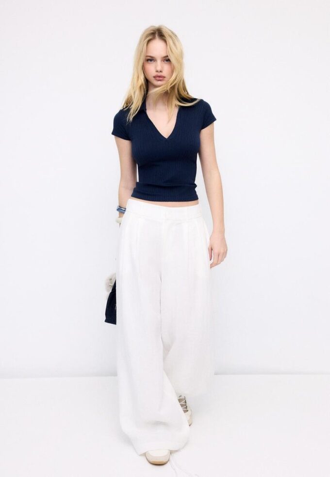 Základní bezešvé polo tričko