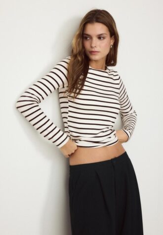 Základní pruhované tričko s dlouhým rukávem
