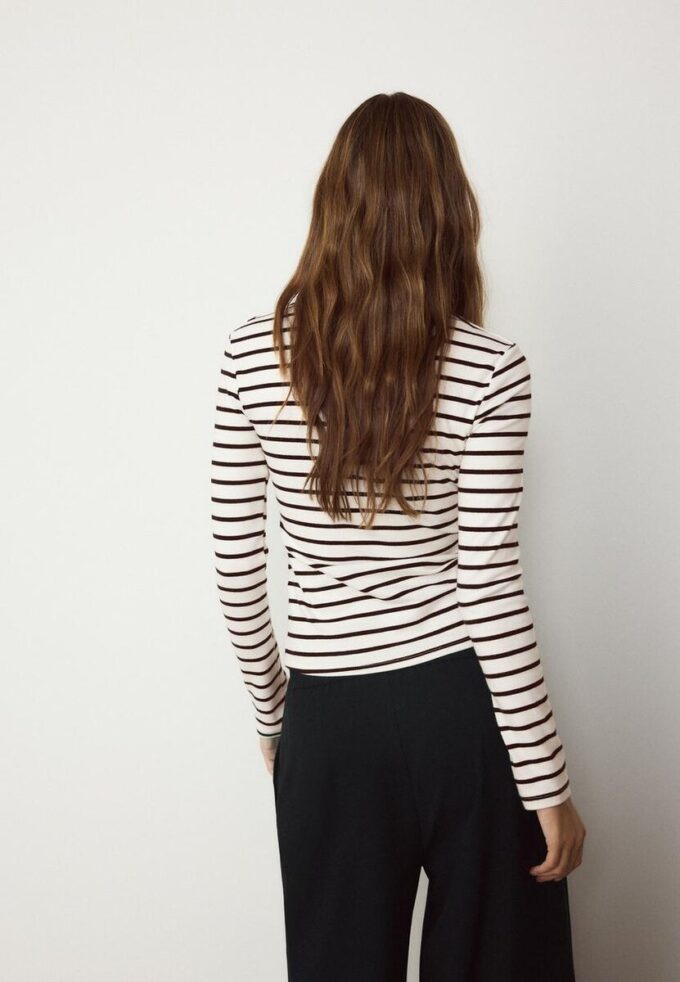 Základní pruhované tričko s dlouhým rukávem