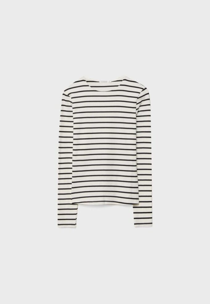 Základní pruhované tričko s dlouhým rukávem