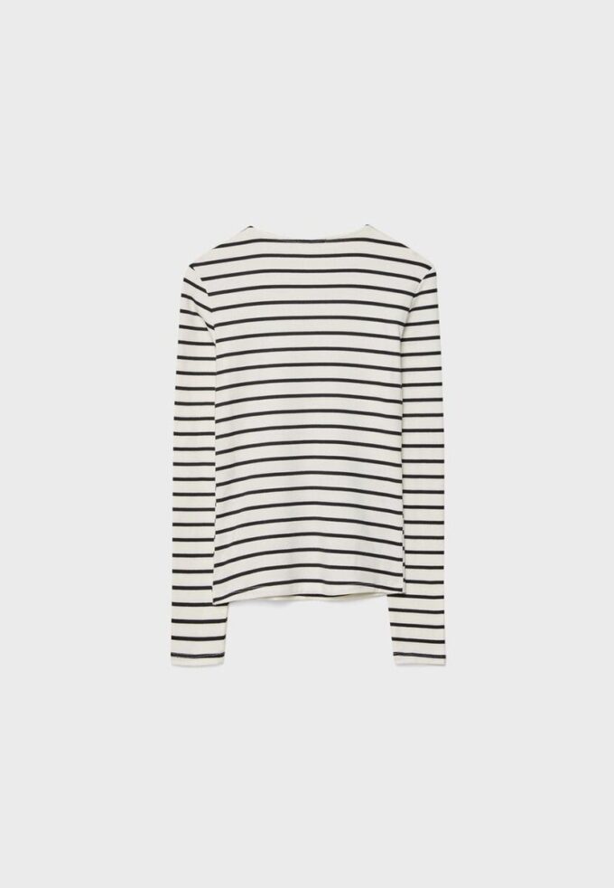 Základní pruhované tričko s dlouhým rukávem