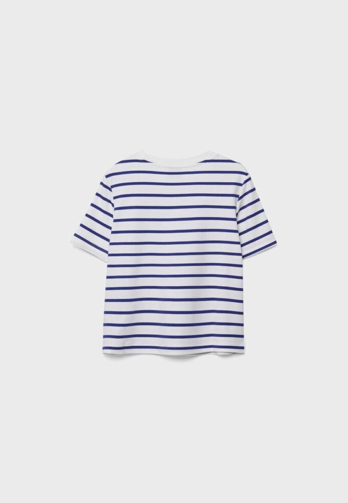 Základní silné pruhované tričko s pravidelným střihem Základní silné pruhované tričko s pravidelným střihem