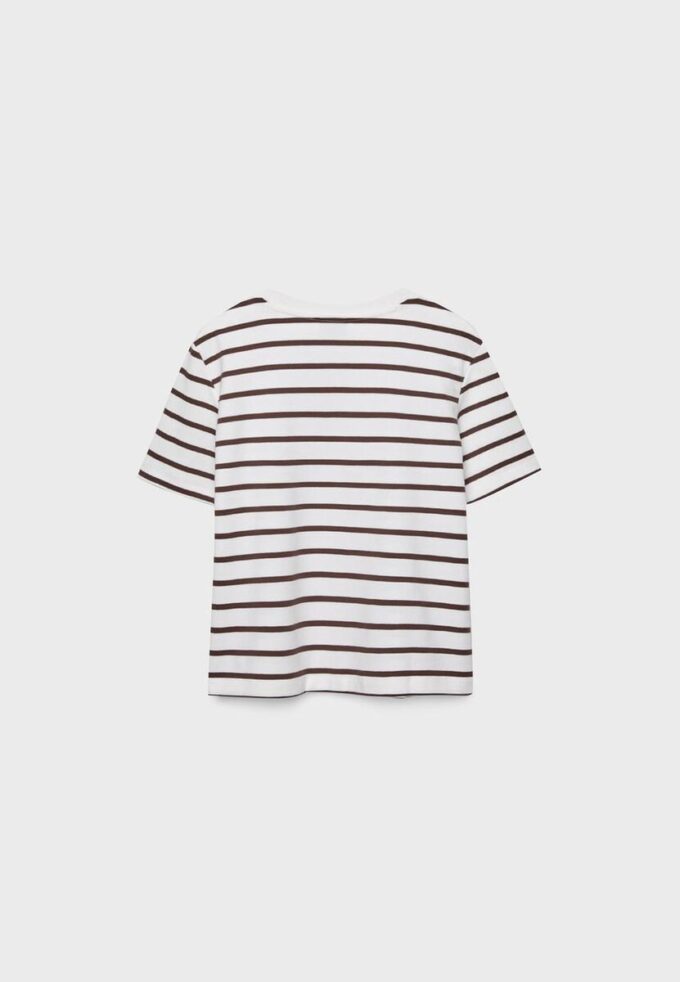 Základní silné pruhované tričko s pravidelným střihem Základní silné pruhované tričko s pravidelným střihem