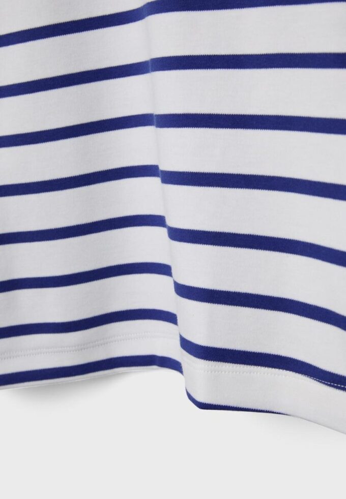 Základní silné pruhované tričko s pravidelným střihem Základní silné pruhované tričko s pravidelným střihem