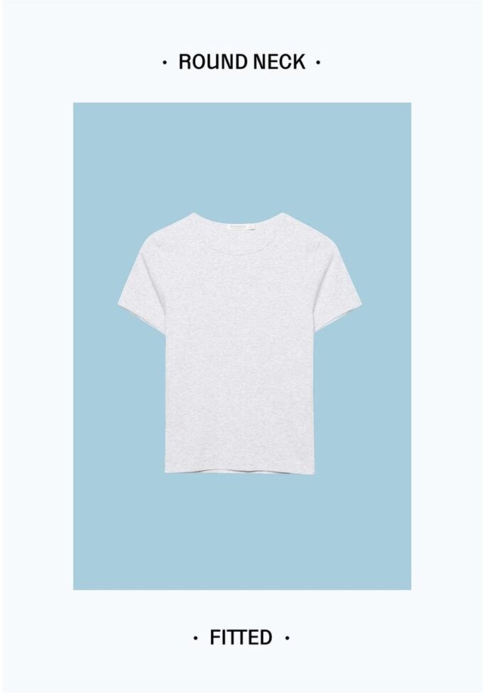 Základní tričko se slim fit střihem